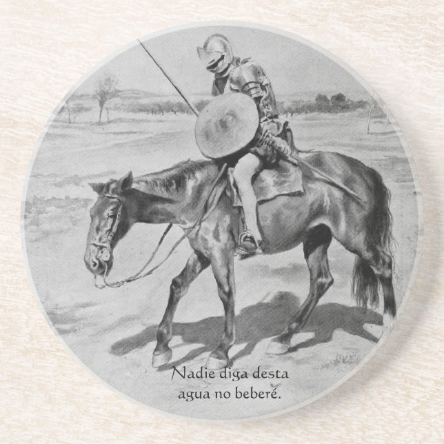 Nadie diga desta Agua kein beberé - Quijote Del Getränkeuntersetzer (Vorne)