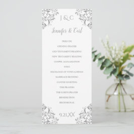Nadine Wedding Program | Tall - Tee (grau) Programm
