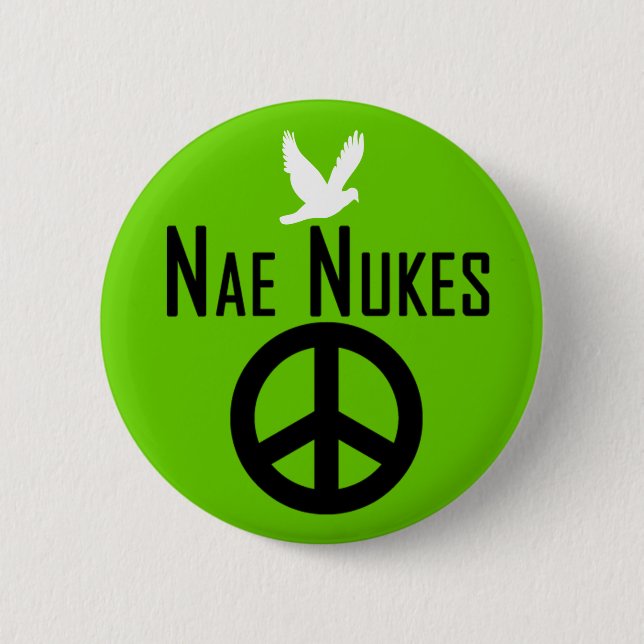Nae-Kernwaffen-schottisches Unabhängigkeit Indy Button (Vorderseite)