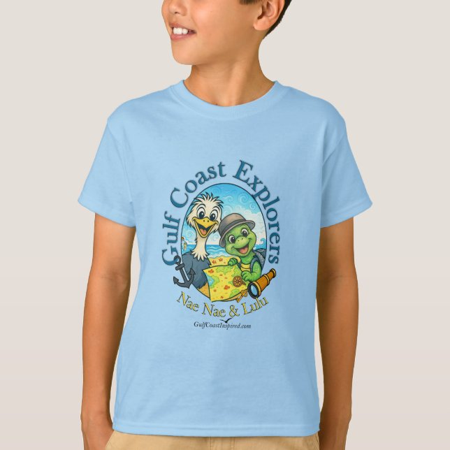 Nae Nae & Lulu Gulf Coast Explorers  T-Shirt (Vorderseite)
