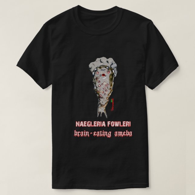 Naegleria Fowleri Braineating ameba T-Shirt (Design vorne)
