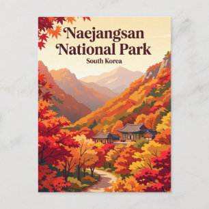 Naejangsan Nationalpark Südkorea Postkarte