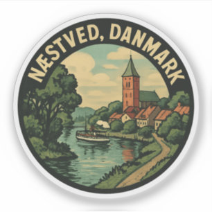 Næstved Dänemark Kirche Aufkleber