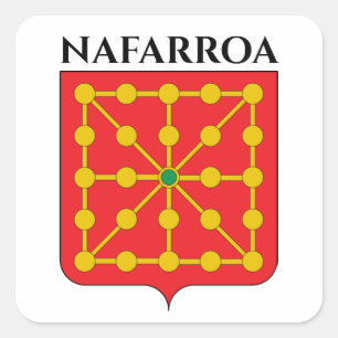 Nafarroa Quadratischer Aufkleber