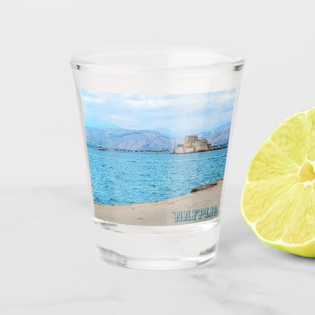 Nafplio Greece Souvenir Shot Glass Schnapsglas (Vorderseite)