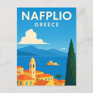 Nafplio Griechenland Dekorationsmalerei Postkarte