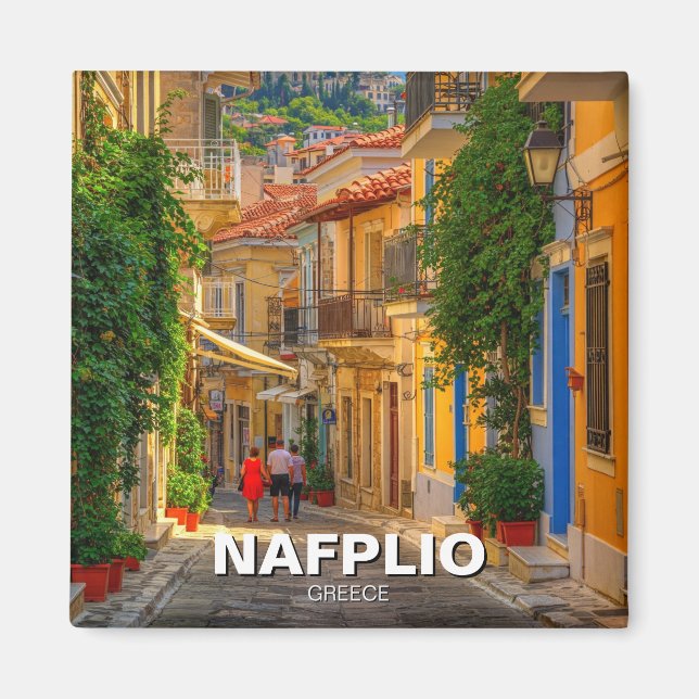 Nafplio Griechenland Travel Magnet (Vorne)