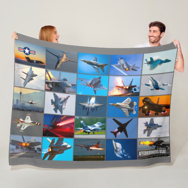 NAFTERBURNERS USA! MONTAGE FLEECEDECKE (Beispiel)