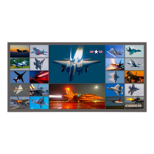 NAFTERBURNERS USA! MONTAGE POSTER (Vorderseite)