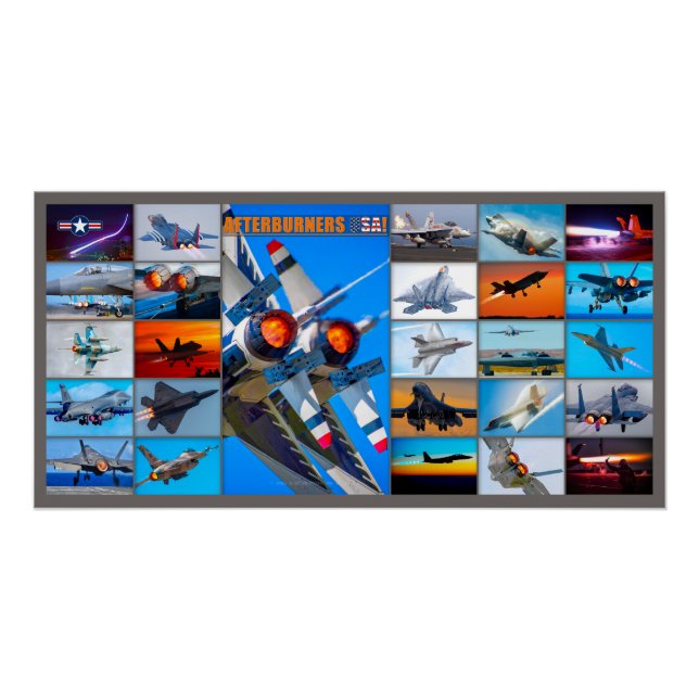 NAFTERBURNERS USA! MONTAGE POSTER (Vorderseite)