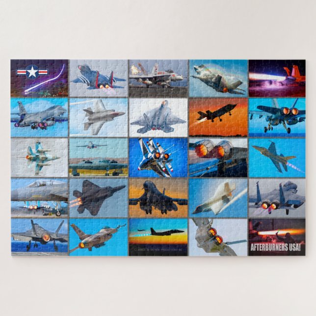 NAFTERBURNERS USA! MONTAGE PUZZLE (Horizontal)