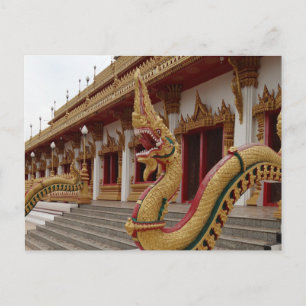 Naga, 9 Story Stupa, Khon Kaen Postkarte