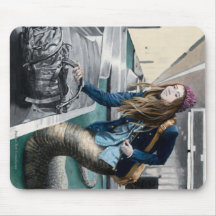 Naga Erforschen World Travel Fantasy Art Mousepad