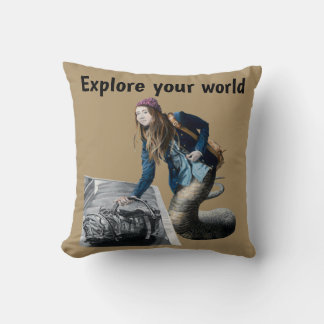 Naga Erkundung Weltreisen Fantasy Art Pillow Kissen