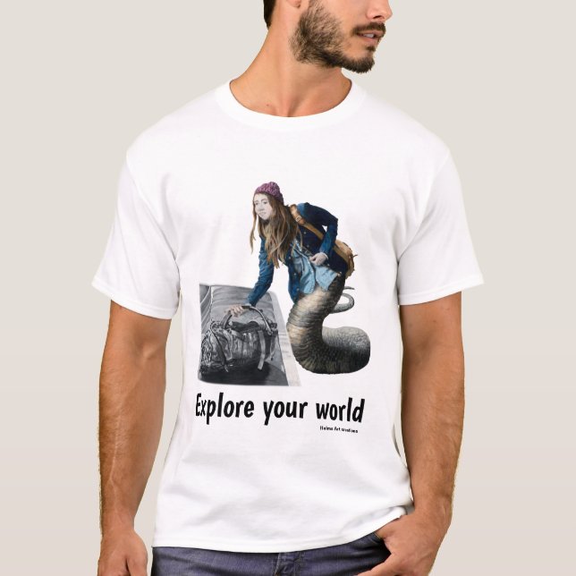 Naga Exploration World Travel Fantasy Art Shirt (Vorderseite)