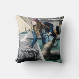 Naga Explorer World Travel Fantasy Art Pillow Kissen