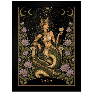 Naga, Sternen-Tarot-Kunst Postkarte