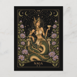Naga, Sternen-Tarot-Kunst Postkarte