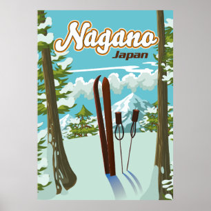 Nagano Japan Skipposter Poster
