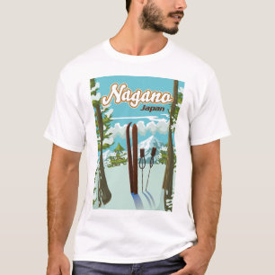 Nagano Japan Skipposter T-Shirt