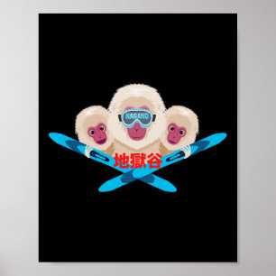 Nagano-Skifahrer Poster