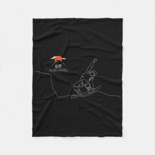 Nagano Snowboard Fleecedecke