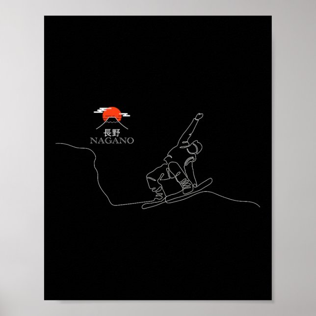 Nagano Snowboarden Poster (Vorne)