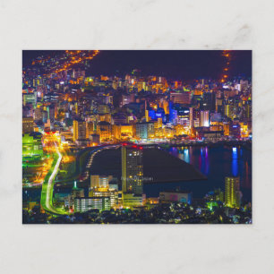 Nagasaki Japan in der Nacht Postkarte