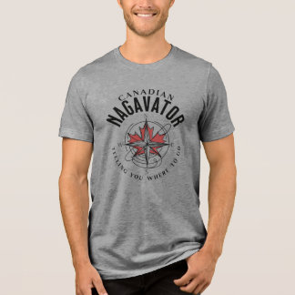 Nagavator sagt dir, wo es lang geht Kompass Tri-Blend Shirt