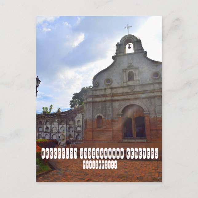 Nagcarlan Untergrund Friedhof Postkarte (Vorderseite)