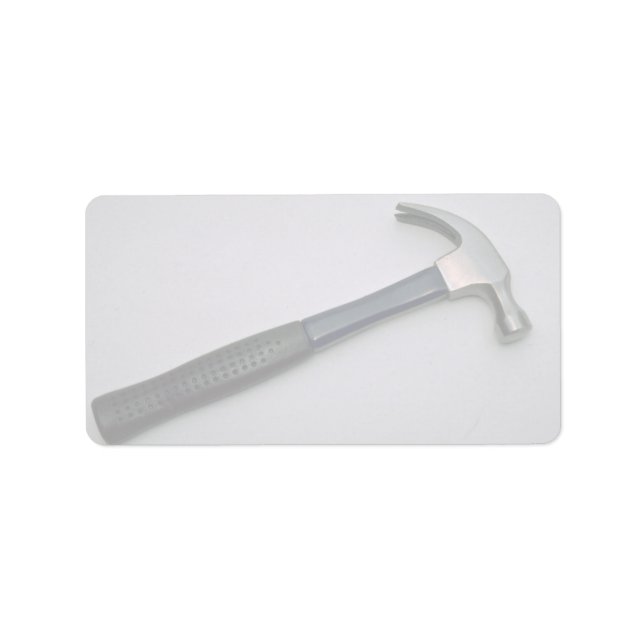 Nagehammer Adressaufkleber (Vorne)
