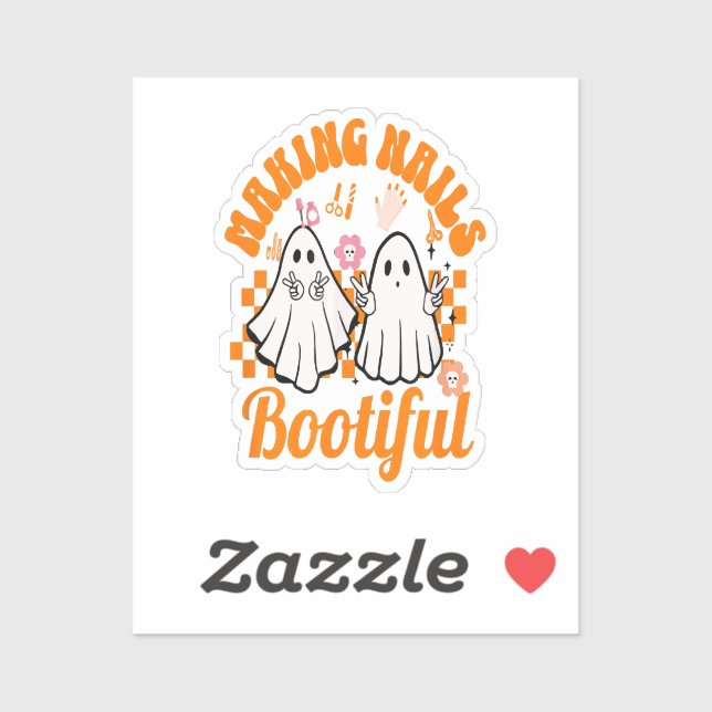 Nägel bootieren halloween aufkleber (Blatt)