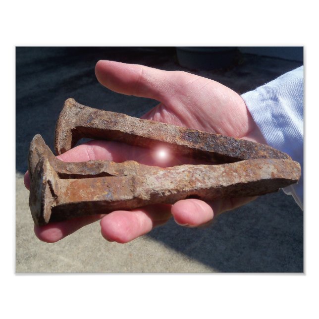 Nägel des gekreuzigten Christus Jesus Crucifixion Fotodruck (Vorne)