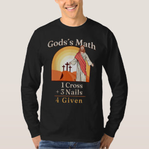 Nagel Kreuz Glaube auf Team Jesus 1 Kreuz 3 Nägel T-Shirt