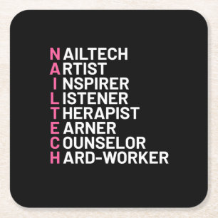 Nagel-Künstler-Inspiration Rechteckiger Pappuntersetzer