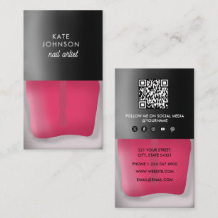 Nägel Maniküre Pediküre Schönheit Nageldesignerin Visitenkarte