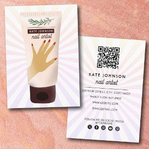 Nägel Maniküre Pediküre Schönheit Nageldesignerin Visitenkarte