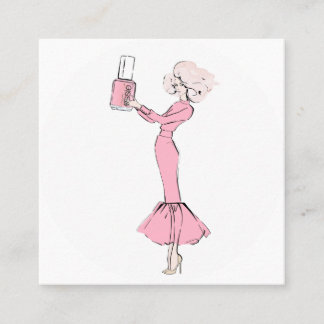 Nägel Quadratische Visitenkarte