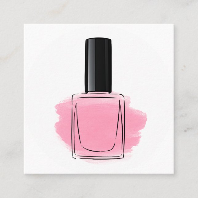 Nägel Quadratische Visitenkarte (Vorderseite)