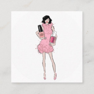 Nägel Quadratische Visitenkarte