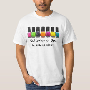 Nagel-Salon-Geschäft, helle polnische Flaschen T-Shirt