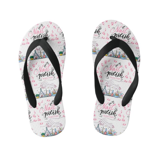 Nägel-Salon mit Dekoration Kinderbadesandalen (Fußbett)