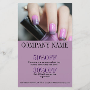 Nagel-Salon mit gürtelig-eleganter Maniküre Flyer
