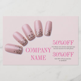 Nagel-Salon mit gürtelig-eleganter Maniküre Flyer