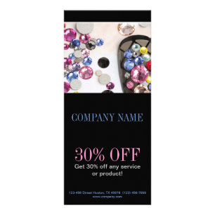 Nagel-Salon mit gürtelig-eleganter Maniküre Werbekarte