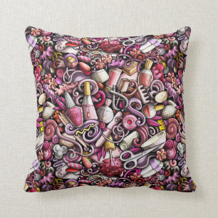 Nagel-Studio-Muster Kissen