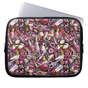 Nagel-Studio-Muster Laptopschutzhülle