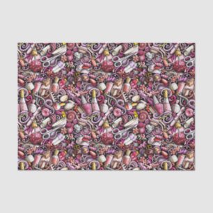 Nagel-Studio-Muster Seidenpapier