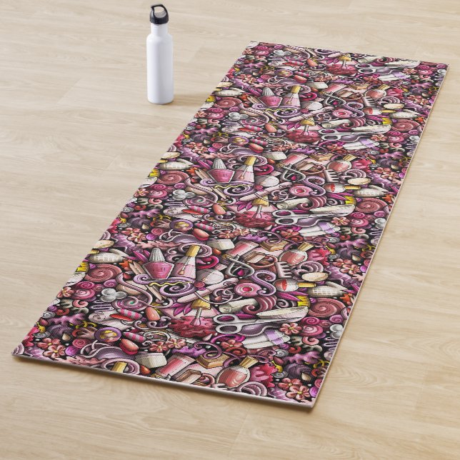 Nagel-Studio-Muster Yogamatte (Beispiel)