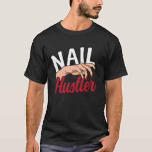 Nagel-Tech-Zitat Arbeitsuniform Nagellack Leopard T-Shirt